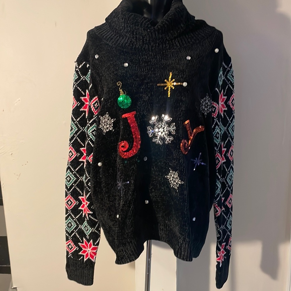 “Joy” thick knit christmas sweater